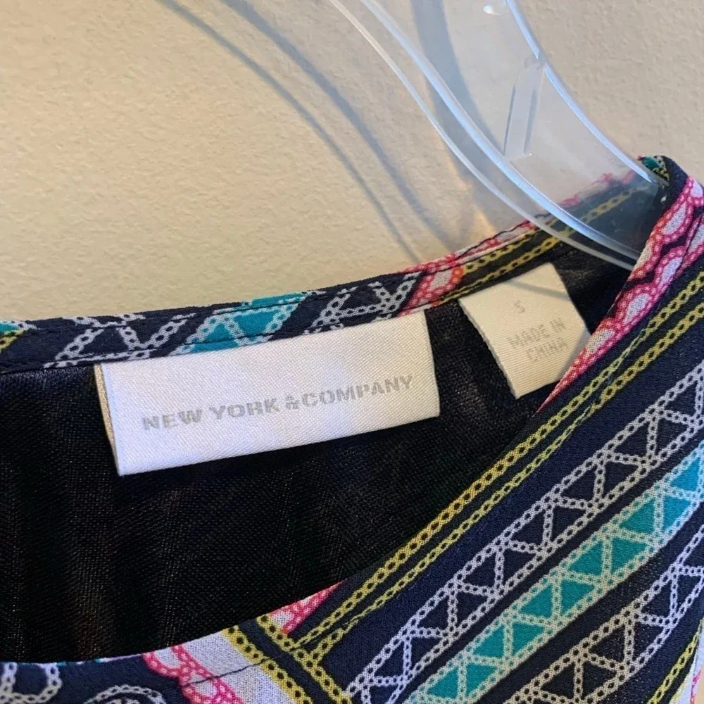 New York & Company Open Back Split Front with Shorts Underneath Small Maxi Dress - Picture 6 of 7